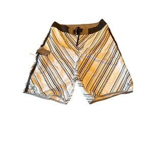 Quiksilver Men's Striped Board Shorts Size 33